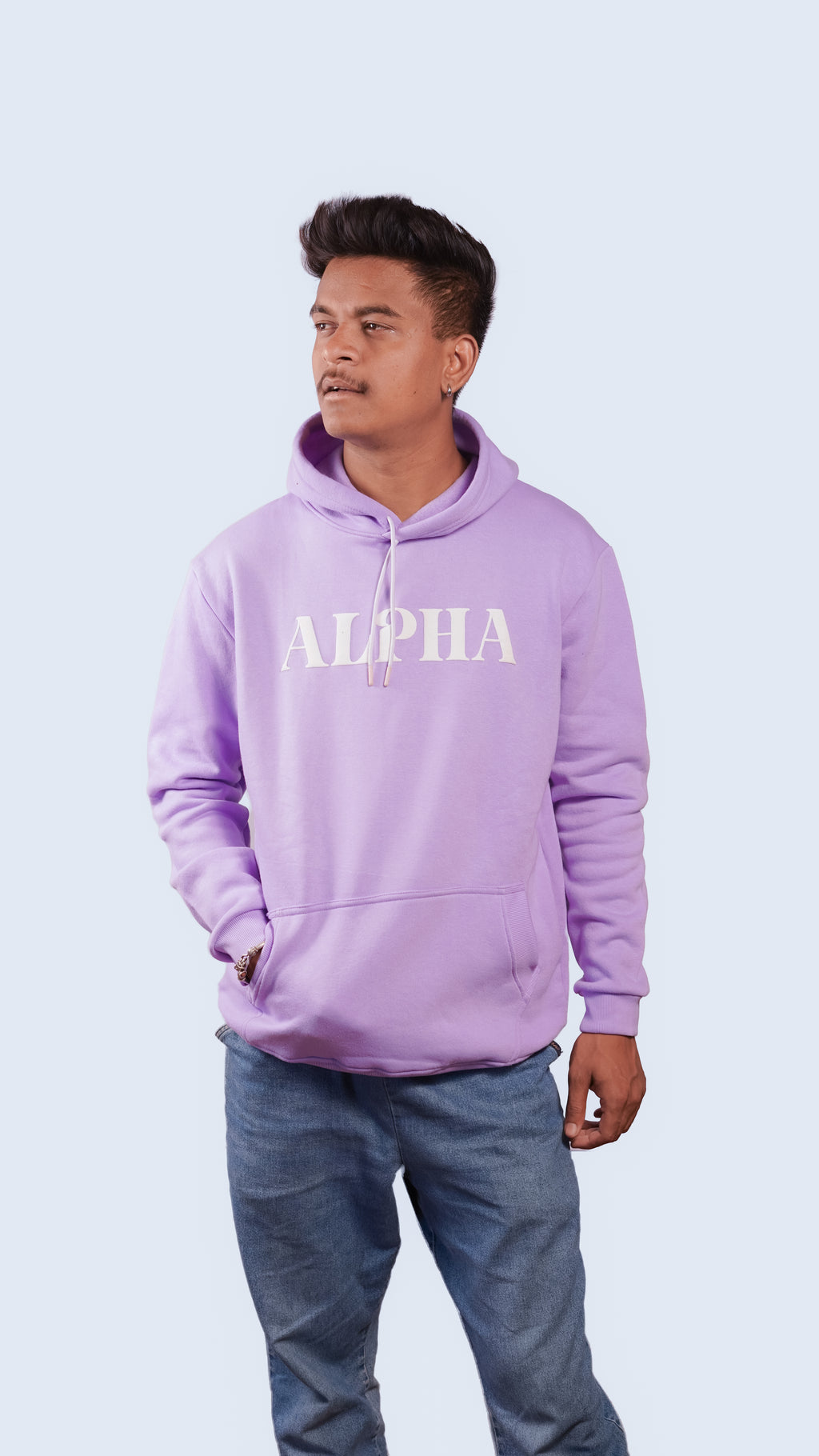 Alpha Lavender Oversized Hoodie